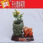 軒藝貔貅合成玉筆筒樹(shù)脂仿玉工藝品擺件商務(wù)禮品書(shū)房辦公桌擺件