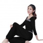 瑜伽服女套裝 莫代爾棉 斜雙筋優(yōu)雅瑜伽服女套裝 廠家招網(wǎng)店代理