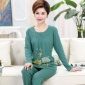 春秋季中年媽媽睡衣女純棉長袖中老年人套頭老人秋天全棉家居服